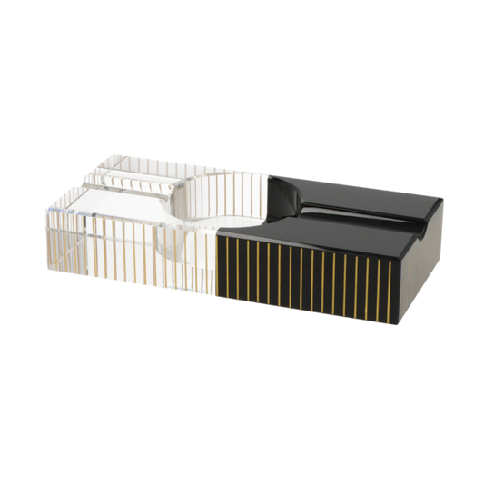 ANGELO - Ashtray for cigars crystal black