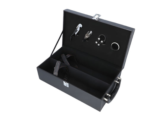 Wine box - black croco