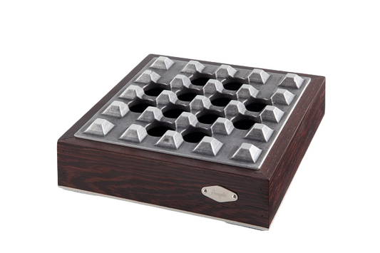 ANGELO - Cigar ashtray - Smokless wood/metal
