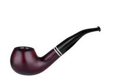 ANGELO - curved pipe - Capri red with ring