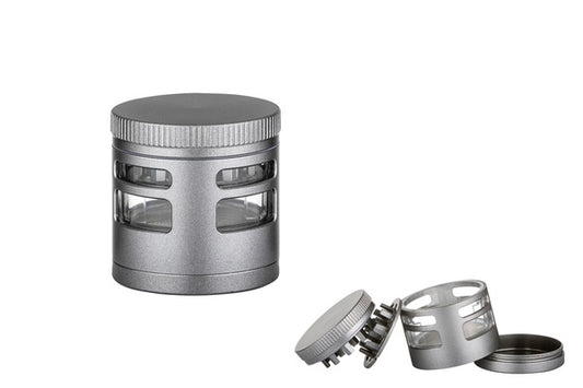 GRINDER Metal Grey with Window (4.5 cm)
