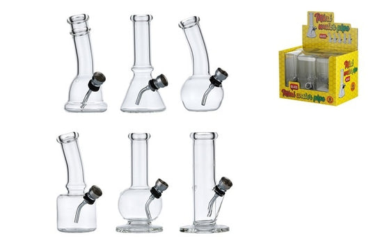 SUPER HEROES Glass Bong - Transparent 13 cm