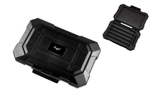 ANGELO - Black travel humidor for 5 cigars