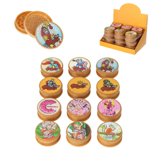 Plastic grinder - Monkey King - brown