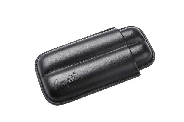 ANGELO - Case for 2 cigars - Black