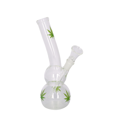 DREAMLINER Glass Bong - Green Garica (22 cm)