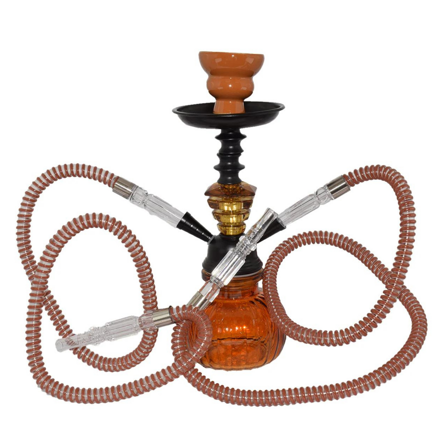 ISHISHA - hookah - Brown/2 hoses - 26cm