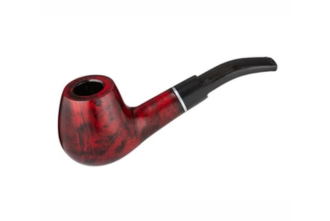 ANGELO - pipe - Model 14 - red/brown - curved with ring