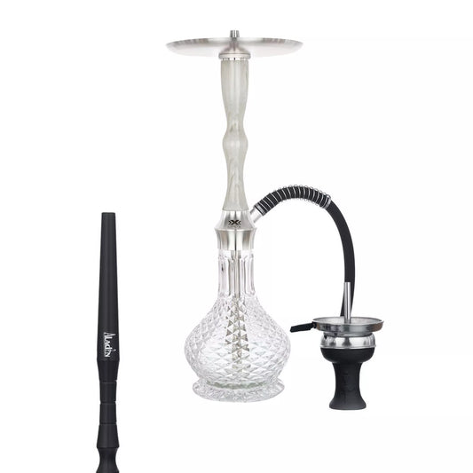 Aladin hookah - Epox 555 Frost White - 55.5cm