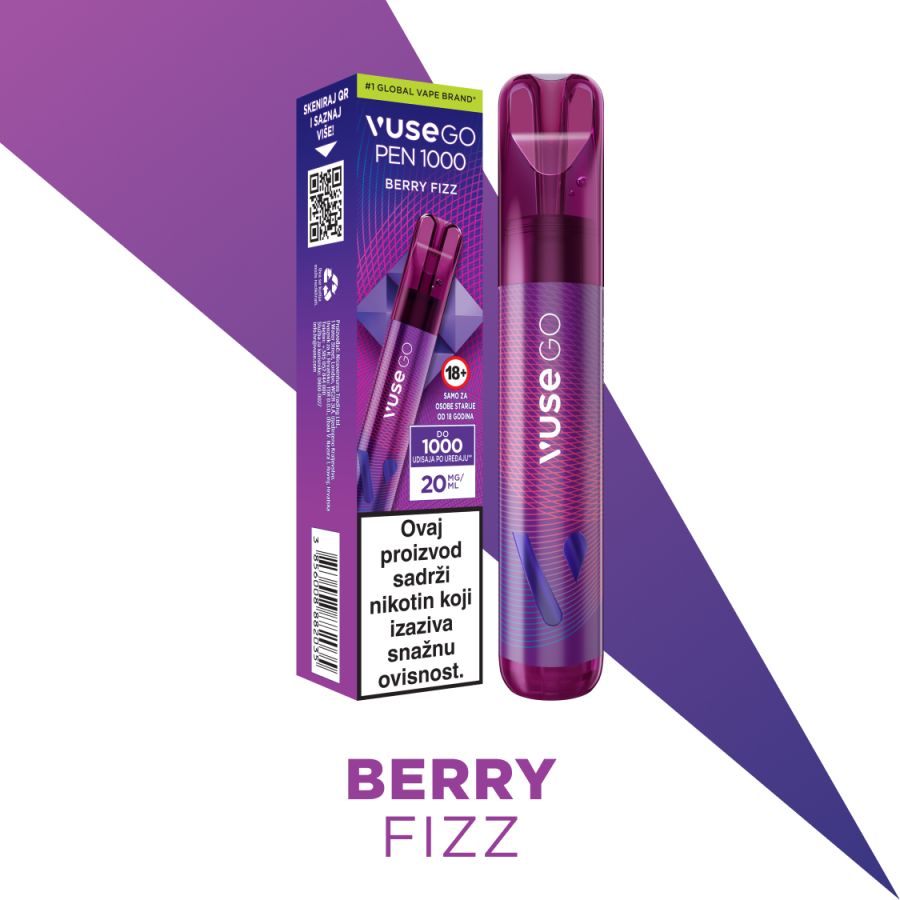 VUSE GO 1000 PEN - BERRY FIZZ (20mg)