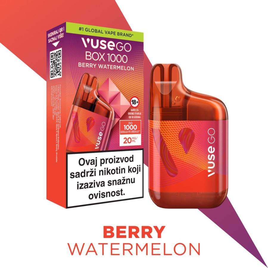 Watermelon Vuse Go VUSE GO BOX 1000 - BERRY WATERMELON (20mg) Watermelon Vuse Pods VUSE ePod - Watermelon Watermelon Vuse Go VUSE GO BOX 1000 - BERRY WATERMELON (20mg) Watermelon Vuse Pods VUSE ePod - Watermelon