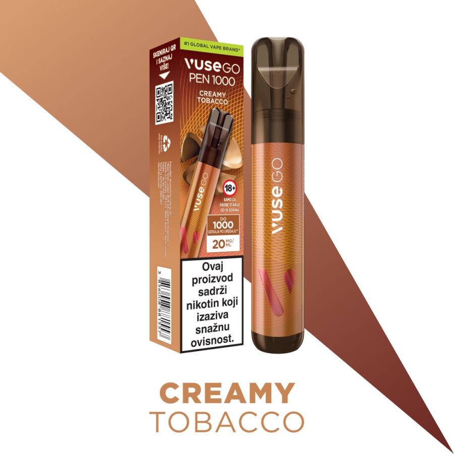 VUSE GO 1000 PEN - CREAMY TOBACCO (20mg)