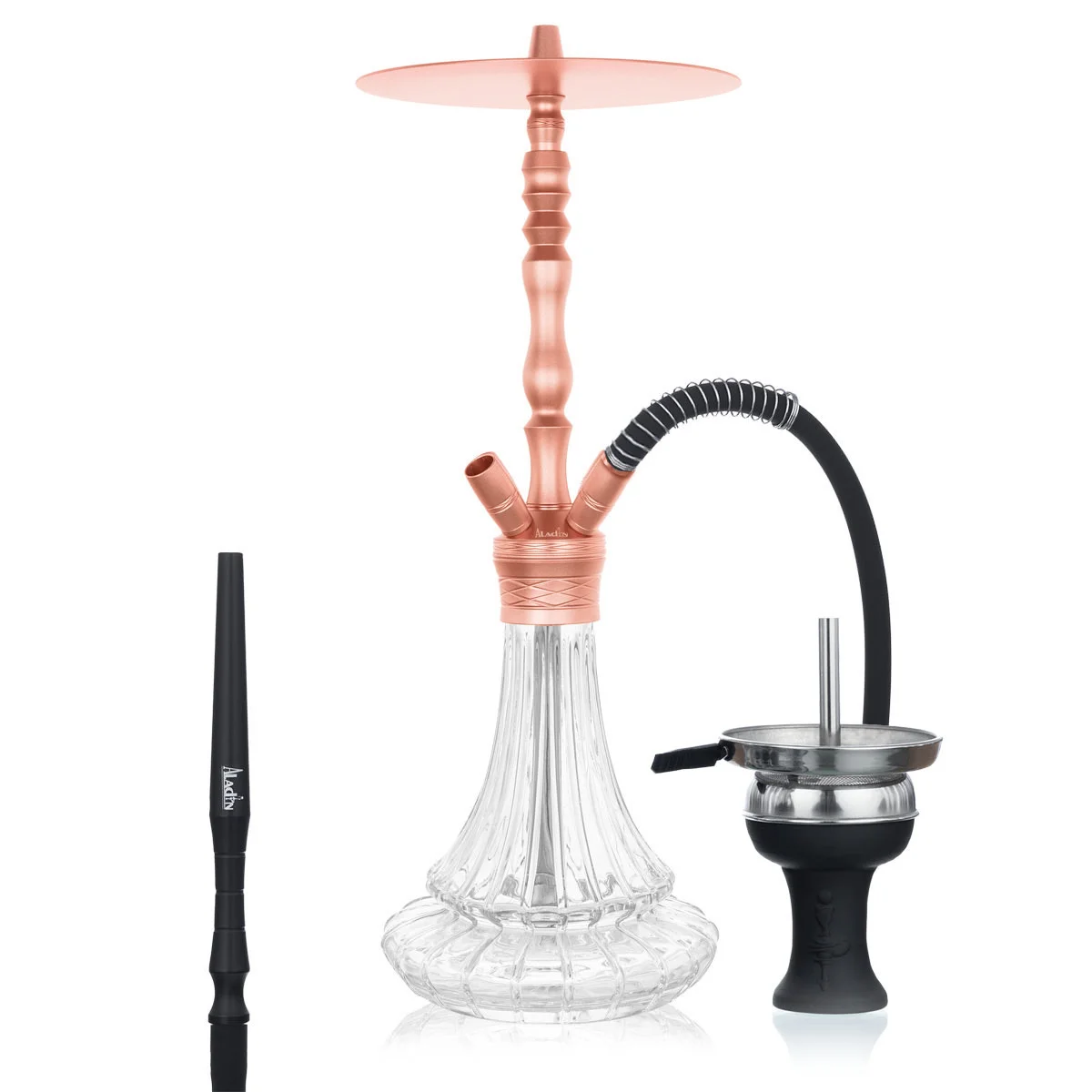 Aladin hookah - Alux M6 - Rose Gold - 58cm - 4 hose connections