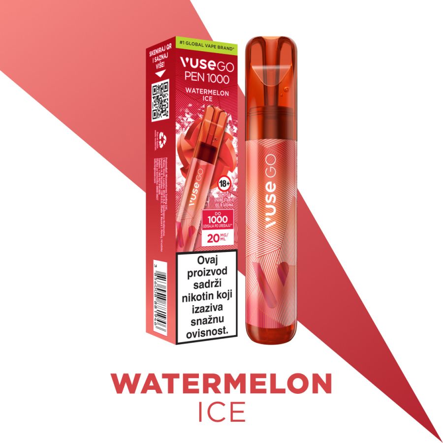 VUSE GO 1000 PEN - WATERMELON ICE (20mg) - Nargila Shop Croatia Nargila Shop Hrvatska VUSE GO 1000 PEN - WATERMELON ICE (20mg) - Nargila Shop Croatia Nargila Shop Hrvatska