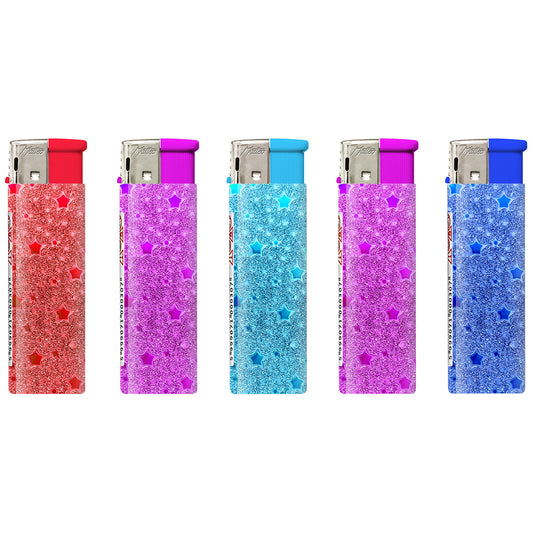 Matteo - lighter - soft glitter stars
