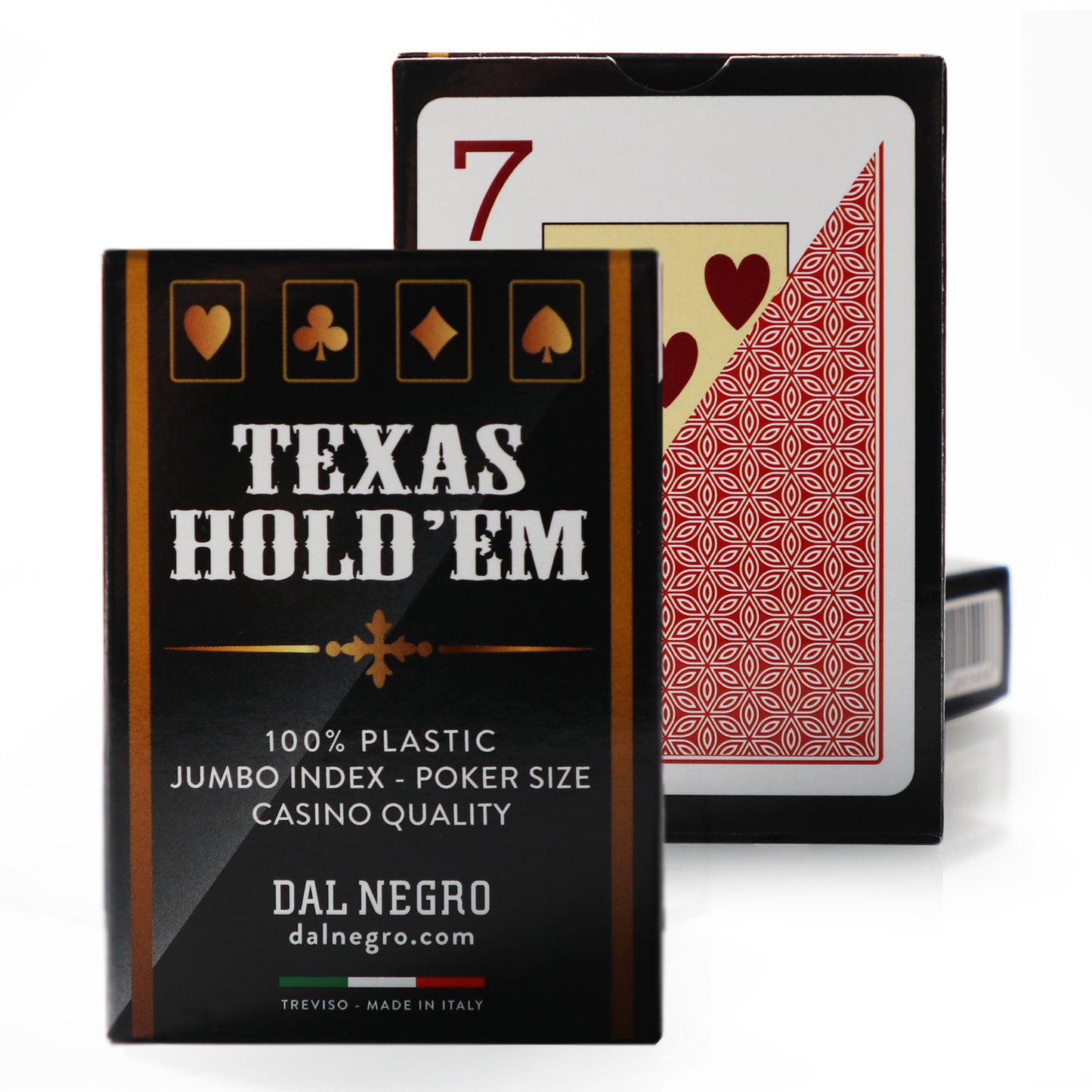 Dal Negro - Karte za poker - Texas Holdem - Rosso