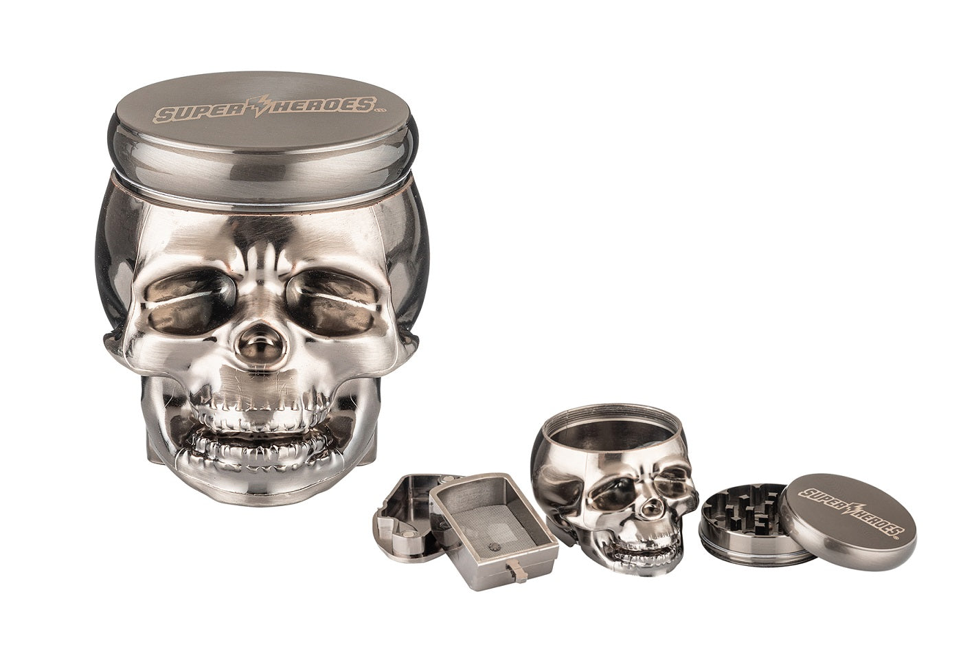 Grinder - Super Heroes - Skull dark gun