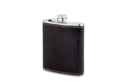 Angelo - flask - Black leather