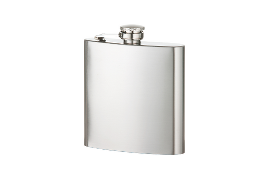 Angelo - flask - brushed chrome - 180ml