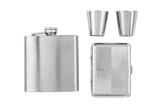 Angelo - Flask /gift packaging - silver