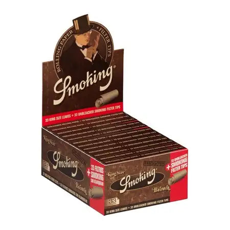 Smoking - Papir za motanje - Brown king size + filter tips