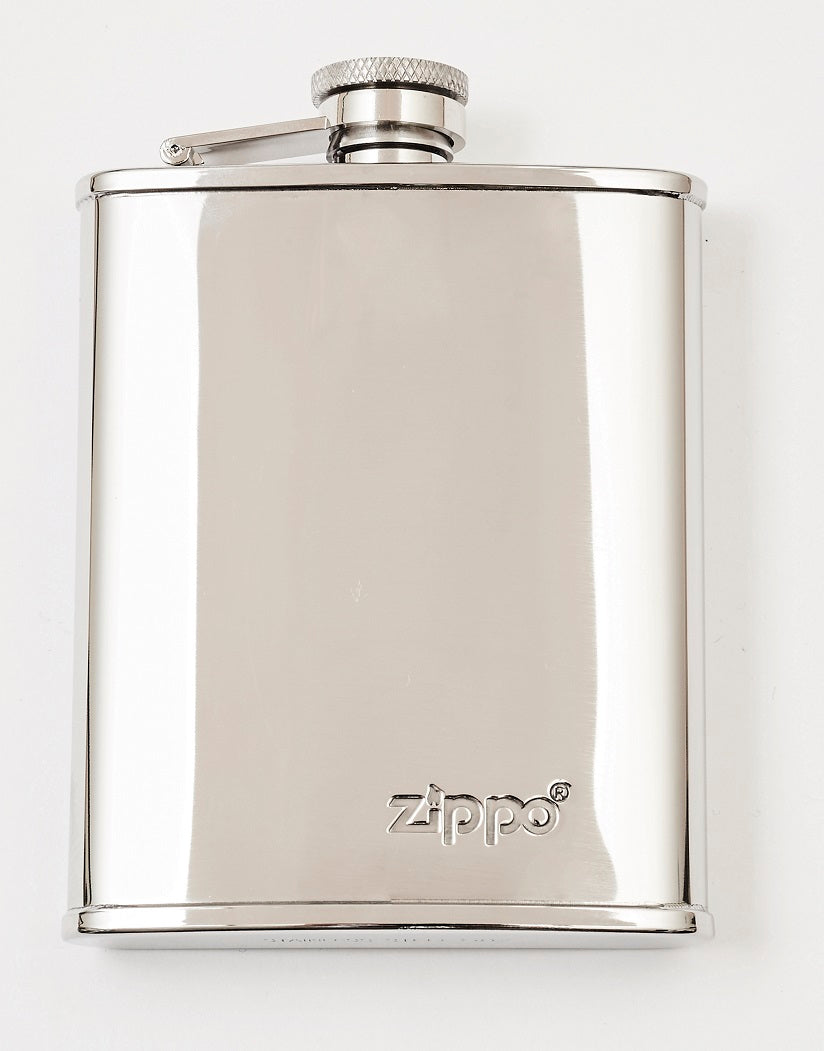 Zippo - flask - 6oz - polished chrome