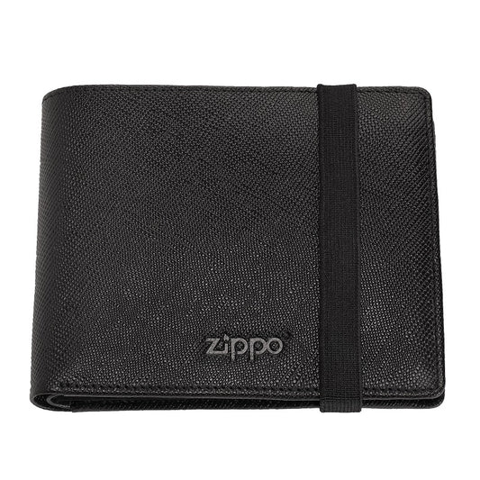 Zippo - Flip wallet with strap - black
