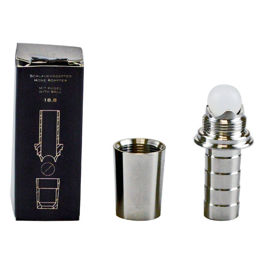Hose adapter - 18.8 with ball