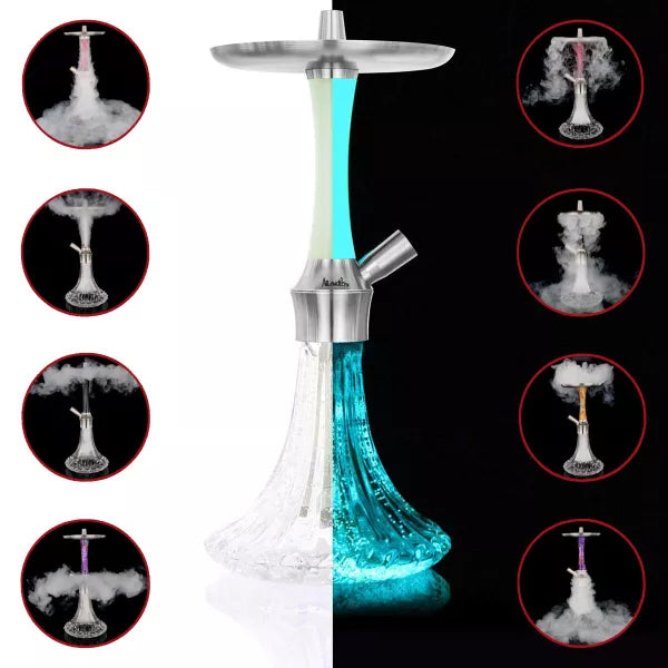 Aladin hookah - Epox 360 - Blue Glow - 36cm