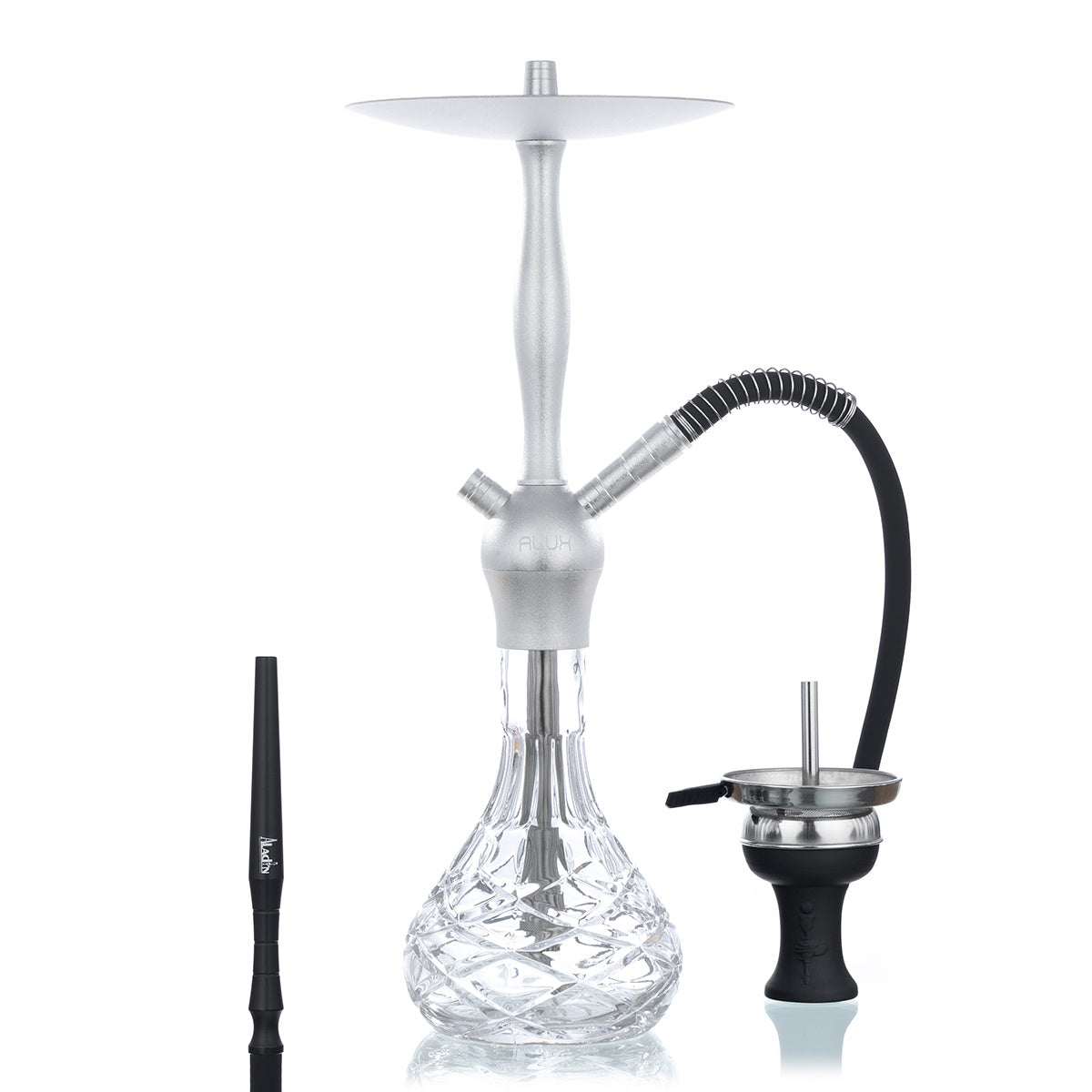 Aladin hookah - Alux Admiral - Silver - 50 cm