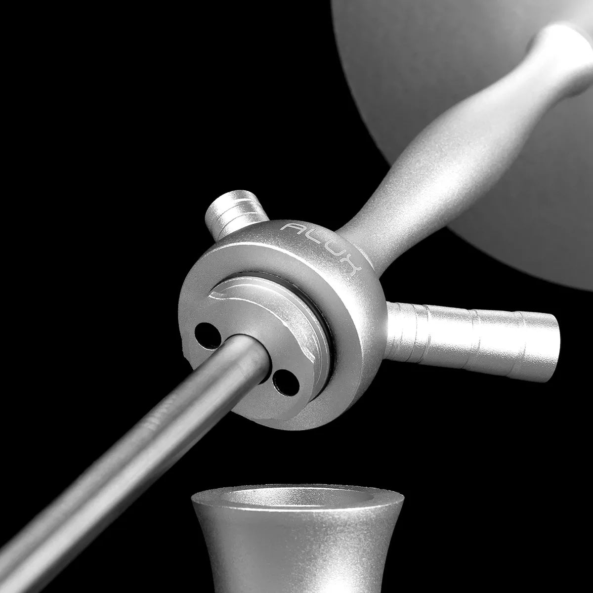 Aladin hookah - Alux Admiral - Silver - 50 cm