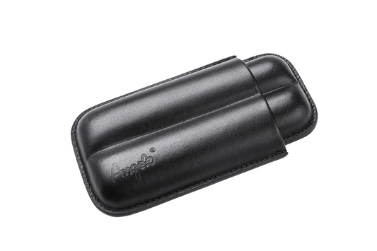 ANGELO - Case for 2 cigars - Black