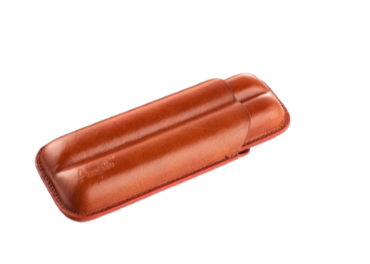 Angelo - Case for 2 cigars - Brown