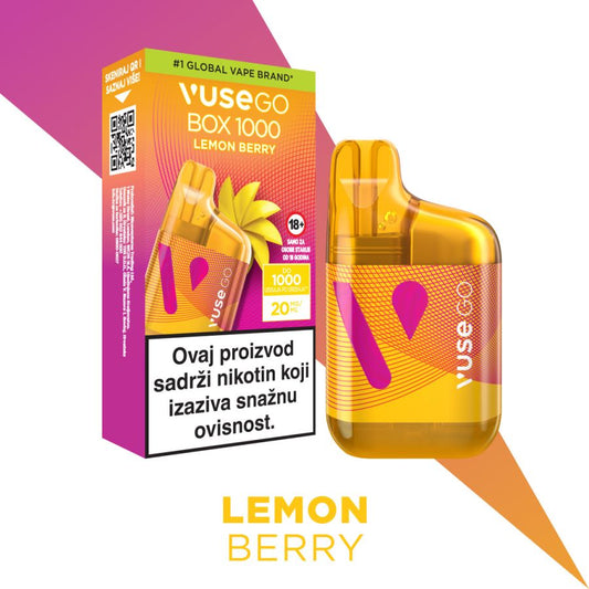 VUSE GO BOX 1000 - LEMON BERRY (20mg)