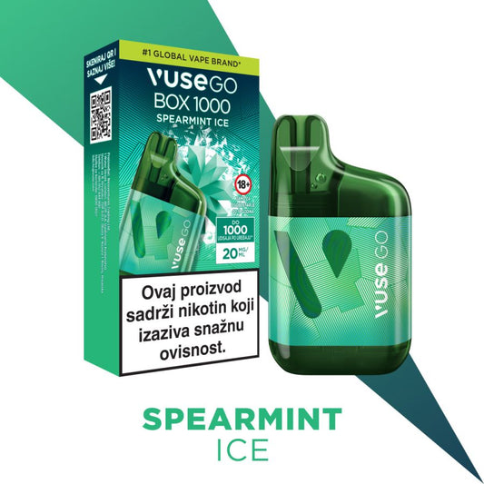 VUSE GO BOX 1000 - SPERMINT ICE (20mg)