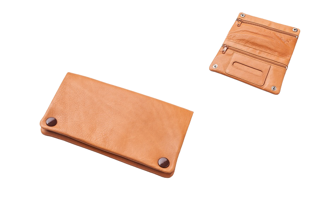 Angelo - Torba za duhan sa pretincem - Camel Leather