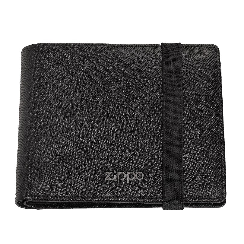 Zippo - Novčanik na preklapanje s remenom - crni