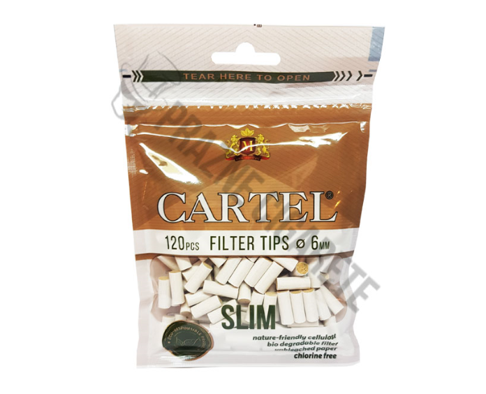 Cartel - bio filteri slim (6mm) - 120kom