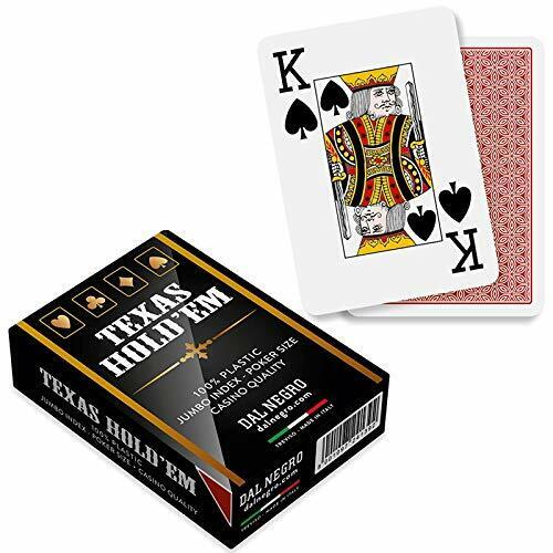 Dal Negro - Karte za poker - Texas Holdem - Rosso